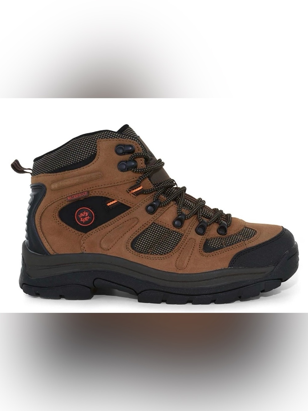 Men’s Nevados Klondike WP Waterproof Hiking Boots Brown Orange Size 7.5